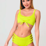Bikini İmalatı - Toptan Yeni Model Sarı Bikini