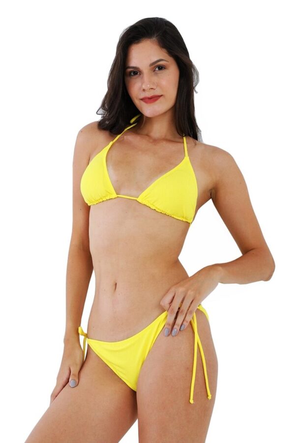toptan sarı üçgen bikini